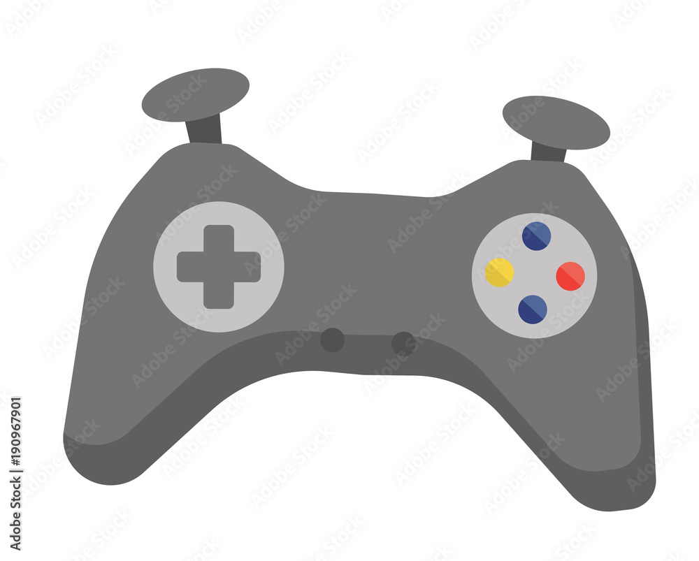 Vettoriale Stock Video game controller vector cartoon illustration isolated  on white background | Adobe Stock