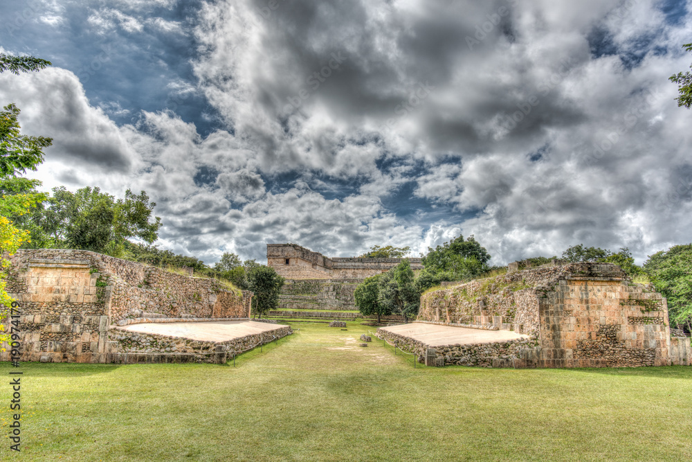 Die Ruinen der Maya-Stadt Uxmal