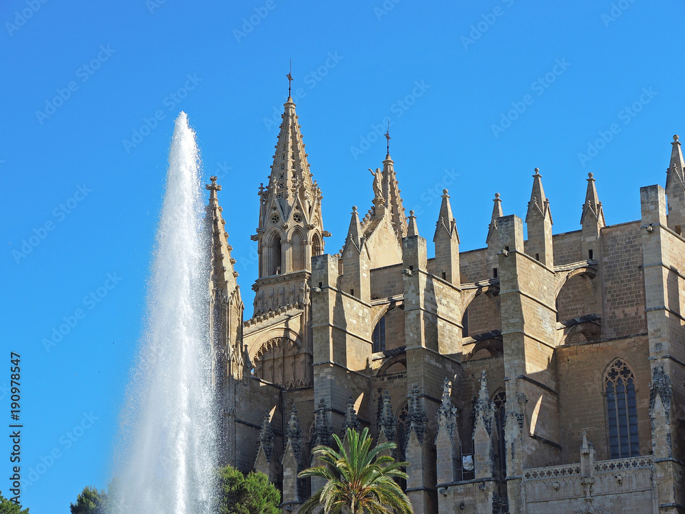 Palma de Mallorca, Spain. The gothic Cathedral of Santa Maria Palma de Mallorca, Spain. The gothic Cathedral of Santa Maria