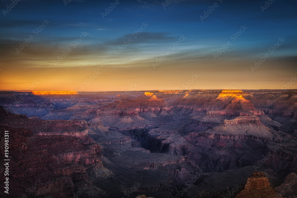 Grand Canyon's Yaki POint Overlook at Sunrise