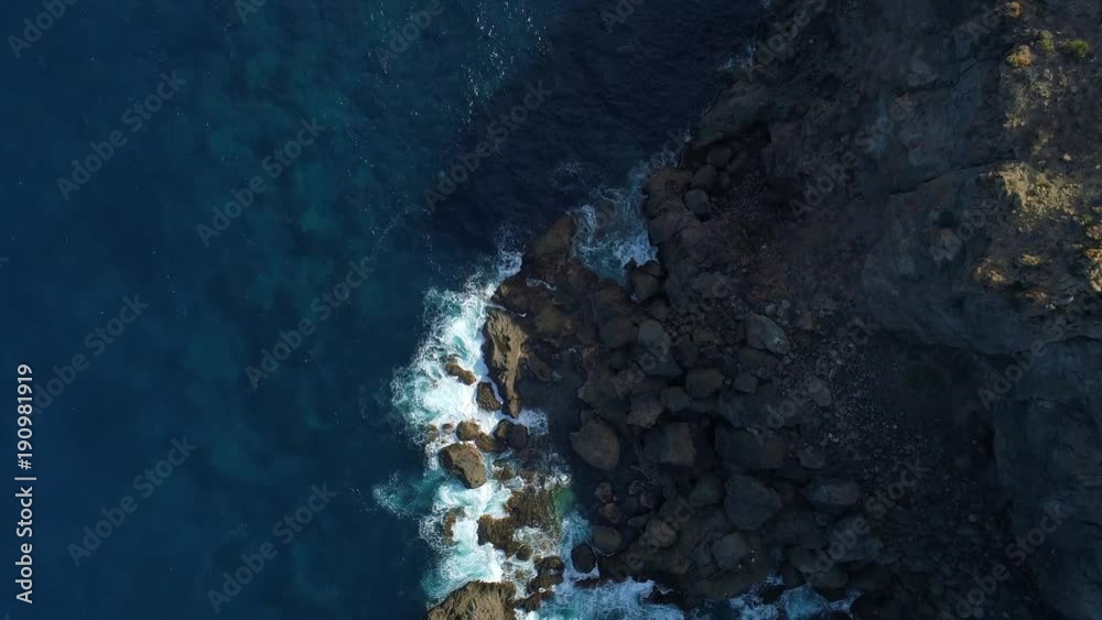 Flight over seashore at Tenerife Flight over seashore at Tenerife