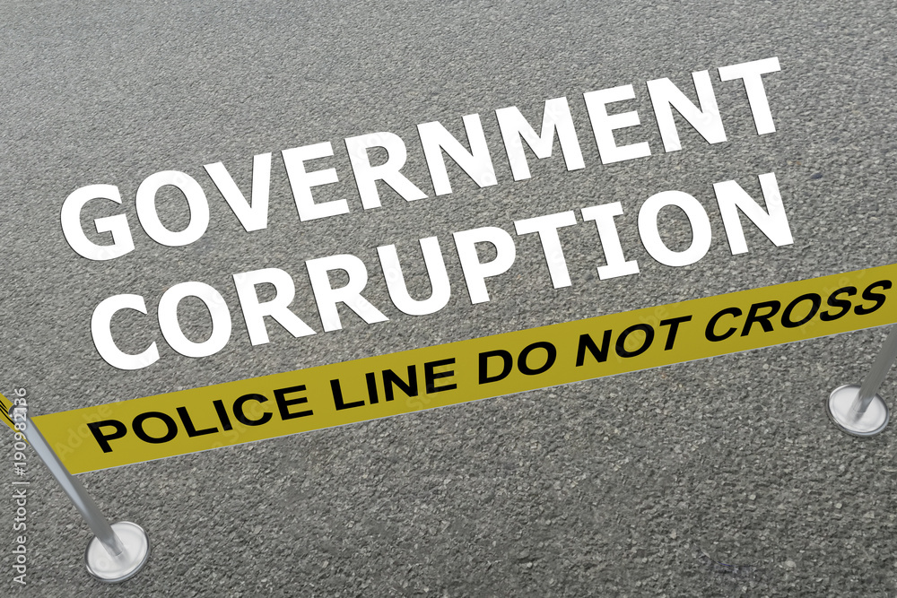 Fototapeta premium GOVERNMENT CORRUPTION concept