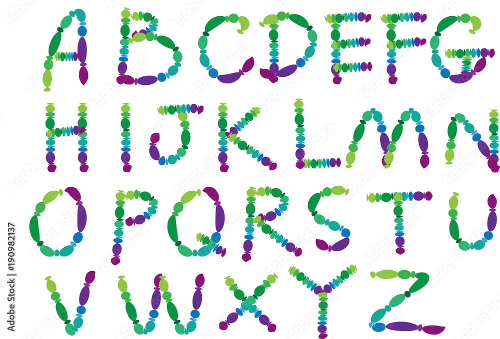 English alphabet design English alphabet design