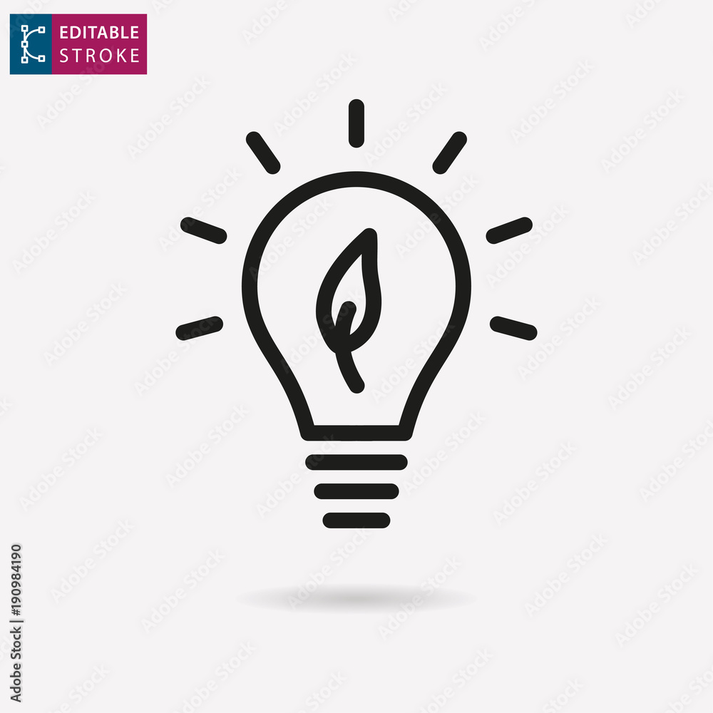 Ecology line vector icon. Editable stroke. Ecology line vector icon. Editable stroke.