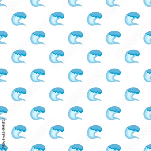 Wave surfing pattern seamless in flat style for any design