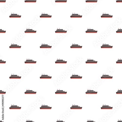 Ship travel pattern seamless in flat style for any design