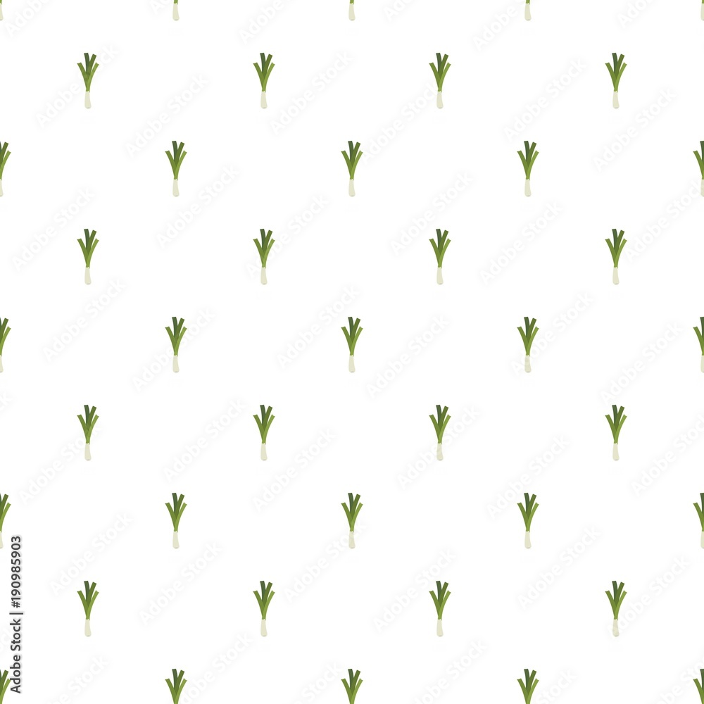 Leek pattern seamless in flat style for any design Leek pattern seamless in flat style for any design