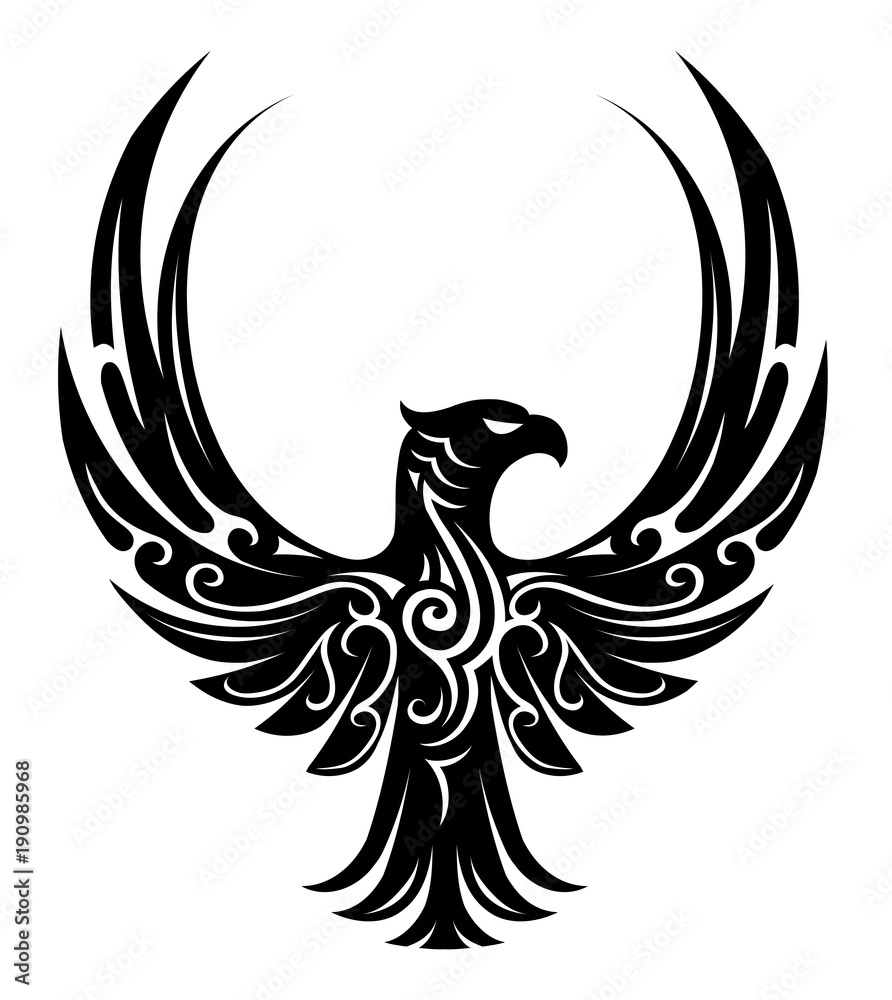 Obraz premium Eagle tattoo shape