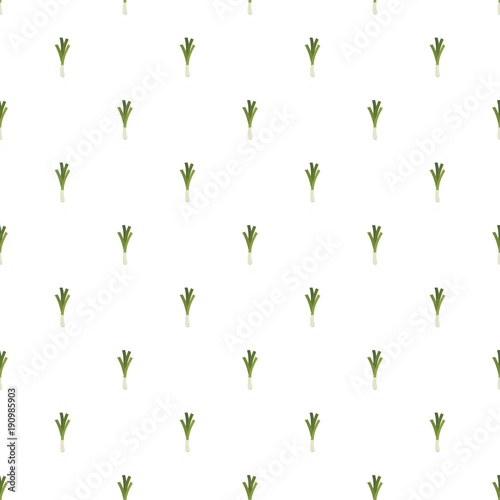 Leek pattern seamless in flat style for any design