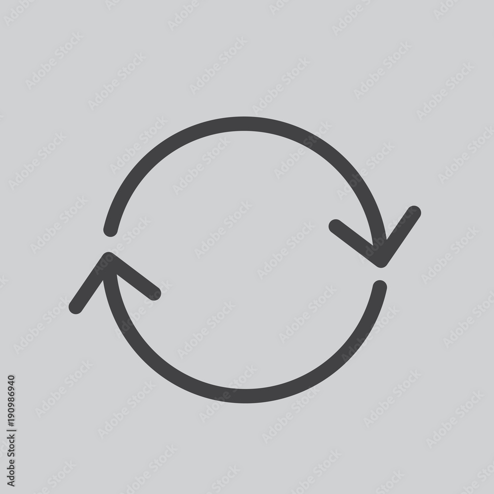 Illustration of refresh symbol Illustration of refresh symbol