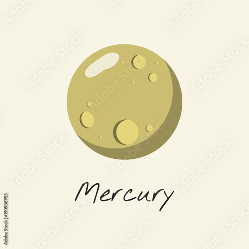 Fototapeta Naklejka Na Ścianę i Meble -  Illustration of mercury 