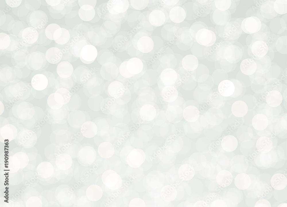 Abstract gray bokeh background. Vector holiday illustration