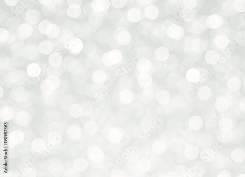 Abstract gray bokeh background. Vector holiday illustration