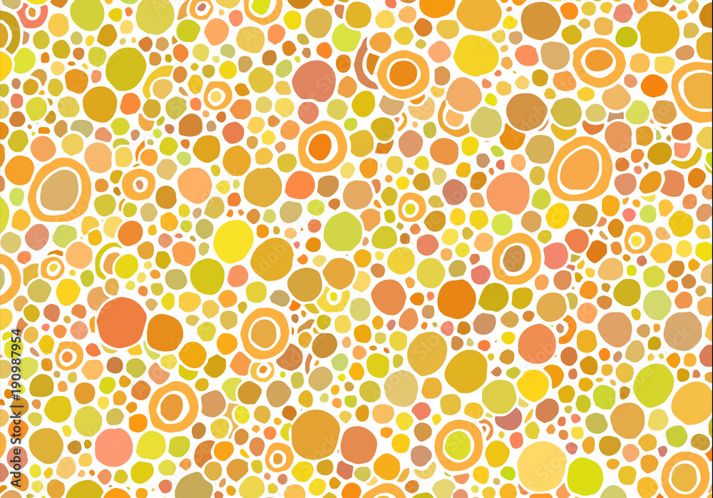 Abstract background consisting of different size colored circles.Vector