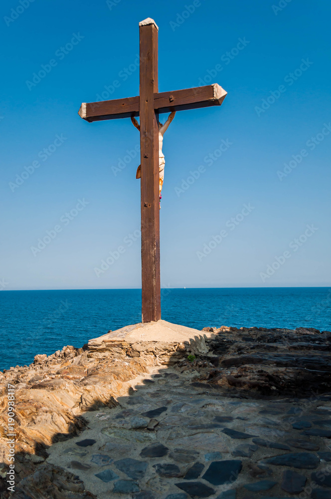 Calvaire face à la mer. Calvaire face à la mer.