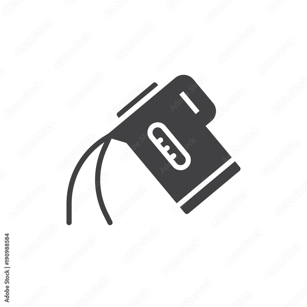Electric kettle pour water icon vector, filled flat sign, solid pictogram isolated on white. Symbol, logo illustration. Electric kettle pour water icon vector, filled flat sign, solid pictogram isolated on white. Symbol, logo illustration.