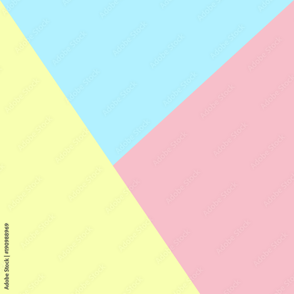 Abstract pastel color paper background. Flat design. Creative colorful pink  blue yellow surface backdrop wallpaper. Template Stock Vector | Adobe Stock