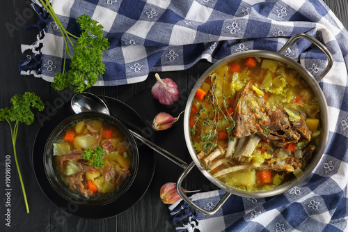 Obraz na plátně Icelandic Lamb winter hot Soup - kjotsupa