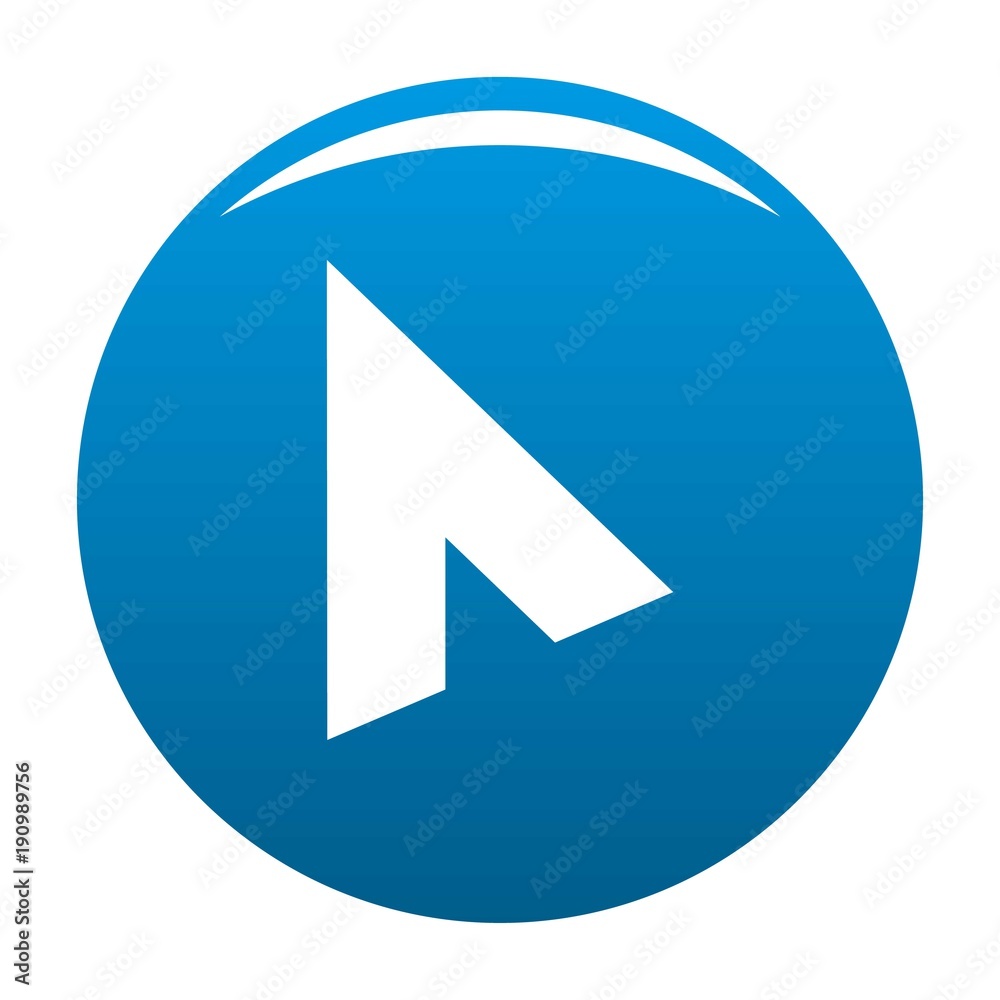 Cursor modern element icon vector blue circle isolated on white background Cursor modern element icon vector blue circle isolated on white background