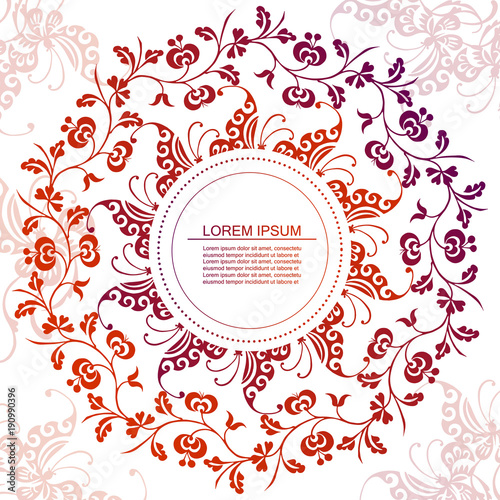 Lace background with a place for text
