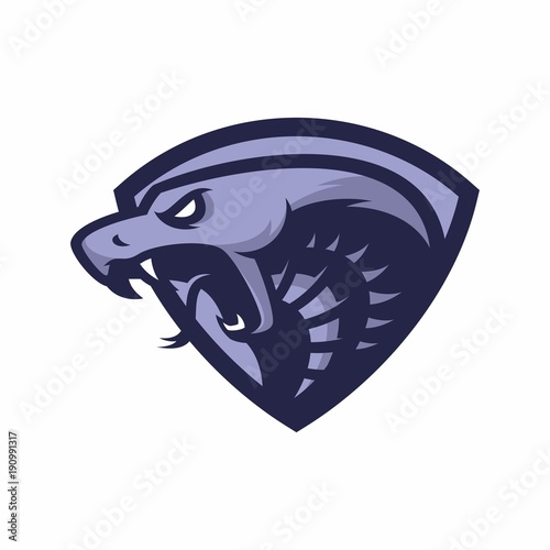 Animal Head - cobra - vector logo/icon illustration mascot