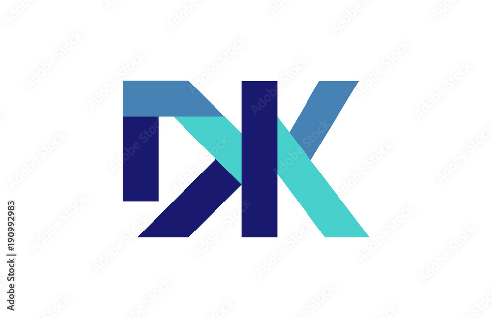 DK Ribbon Letter Logo DK Ribbon Letter Logo