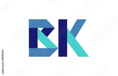 Free Download BK Ribbon Letter Logo - GFXLoad