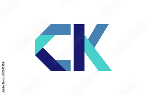 Free Download CK Ribbon Letter Logo - GFXLoad