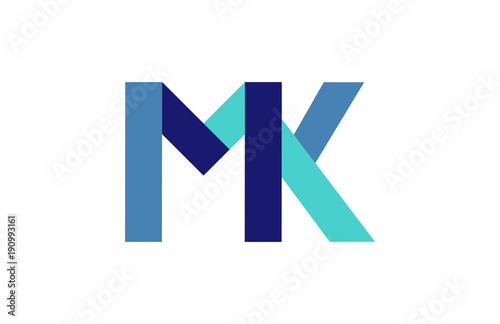 MK Ribbon Letter Logo