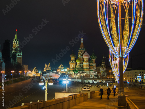 Christmas and New Year decoration in Moscow