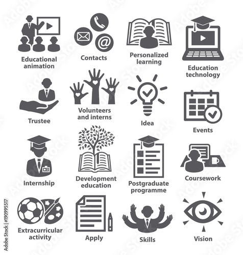 Business management icons Pack 35