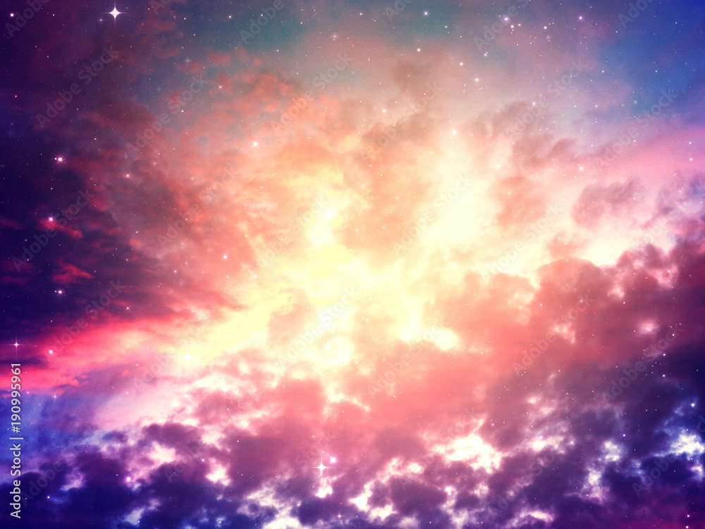 Fototapeta premium Scena gwiaździstego nieba