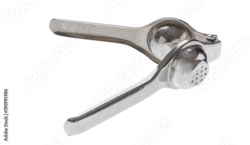 Fotografie stainless squeezer isolated on white background with clipping path