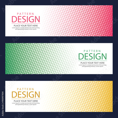Abstract web banner design