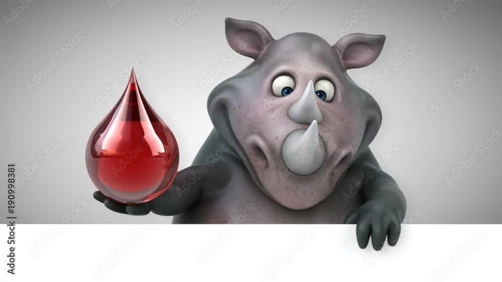 Fun rhino - 3D Animation Fun rhino - 3D Animation