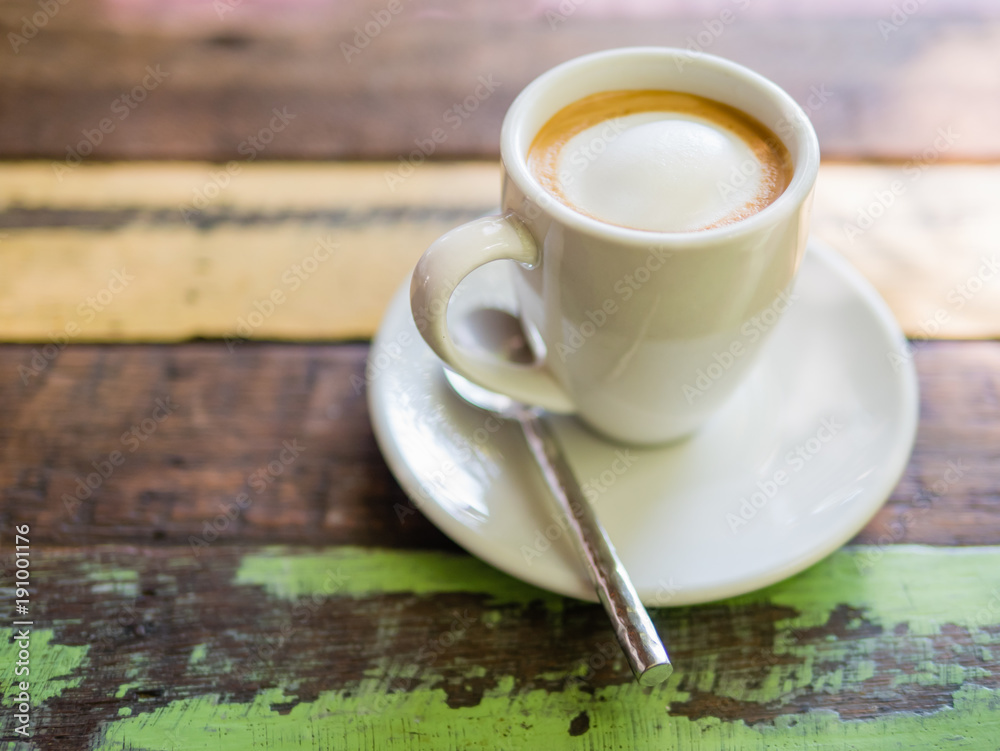 Glass of hot Latte macchiato coffee Glass of hot Latte macchiato coffee