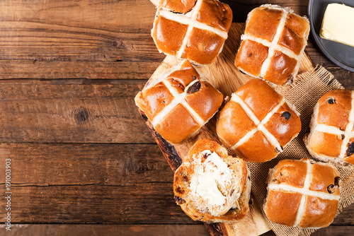 Easter Breakfast with Hot Cross Buns