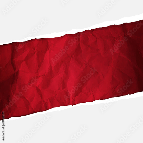 Crumpled Red Paper