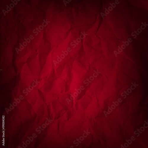 Crumpled Red Paper