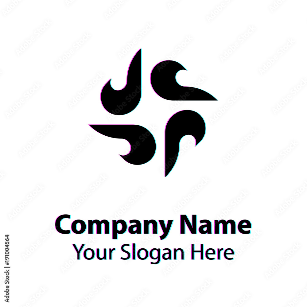 Abstract graphic icon, logo design template, symbol for company