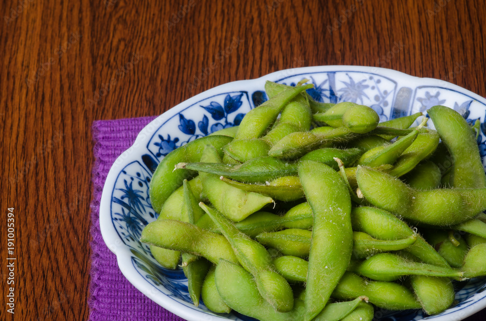 japanese cuisine. japanese soybean on the background japanese cuisine. japanese soybean on the background