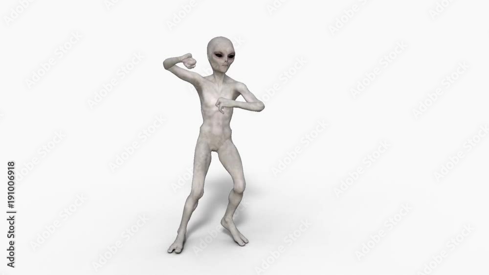 an alien dances hip-hop, loop, animation, Alpha channel an alien dances hip-hop, loop, animation, Alpha channel