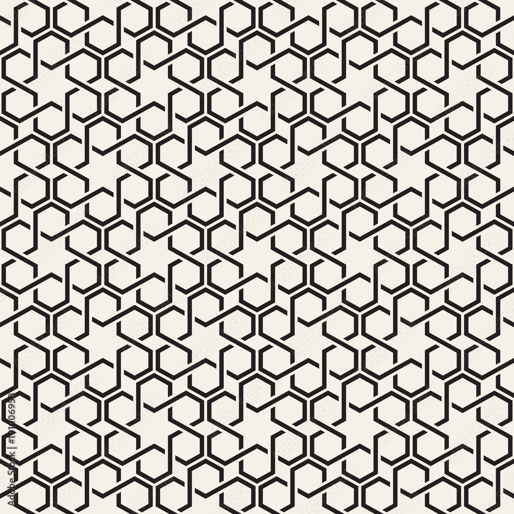 Vector seamless stripes pattern. Modern stylish texture with monochrome trellis. Repeating geometric hexagonal grid. Simple lattice design. Vector seamless stripes pattern. Modern stylish texture with monochrome trellis. Repeating geometric hexagonal grid. Simple lattice design.