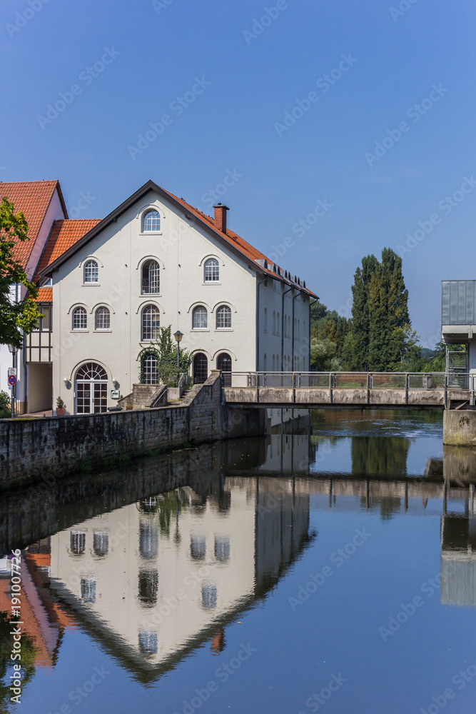 River Ems in the center of Warendorf