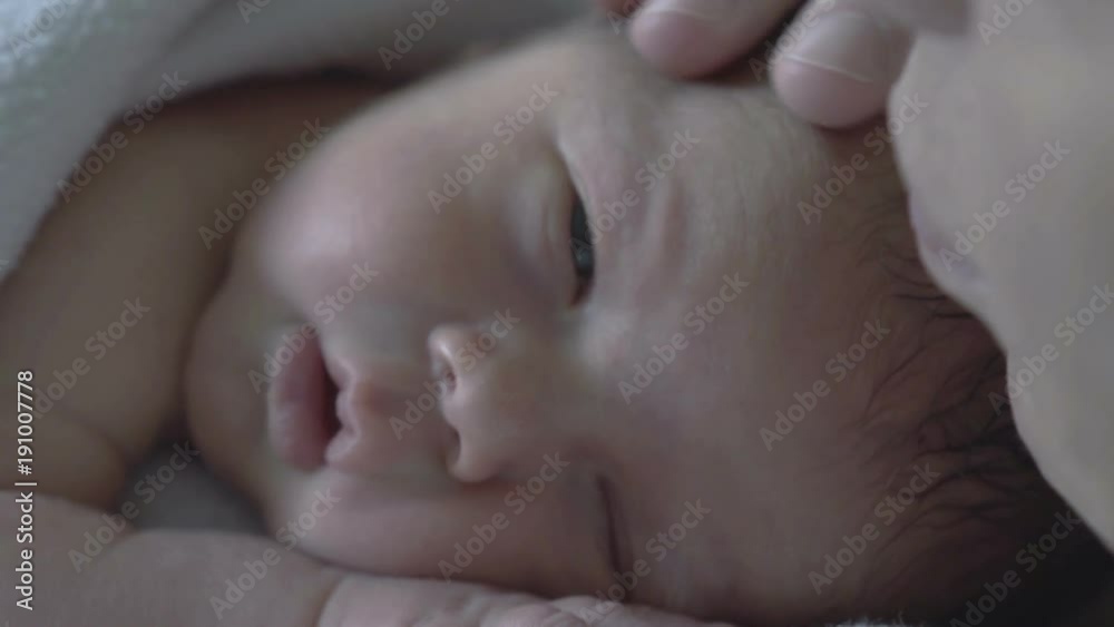 Newborn baby tries to fall asleep while having a hiccup
Newborn baby tries to fall asleep while having a hiccup