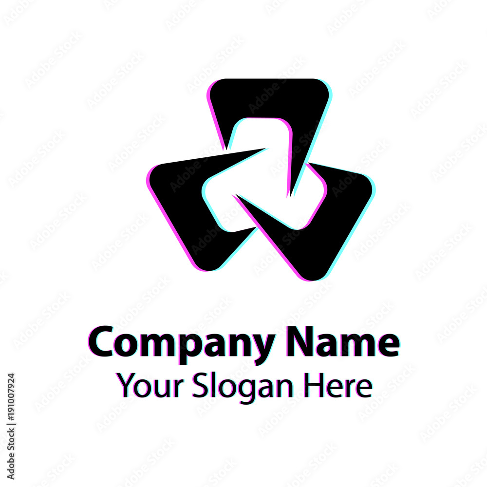 Abstract graphic icon, logo design template, symbol for company Abstract graphic icon, logo design template, symbol for company
