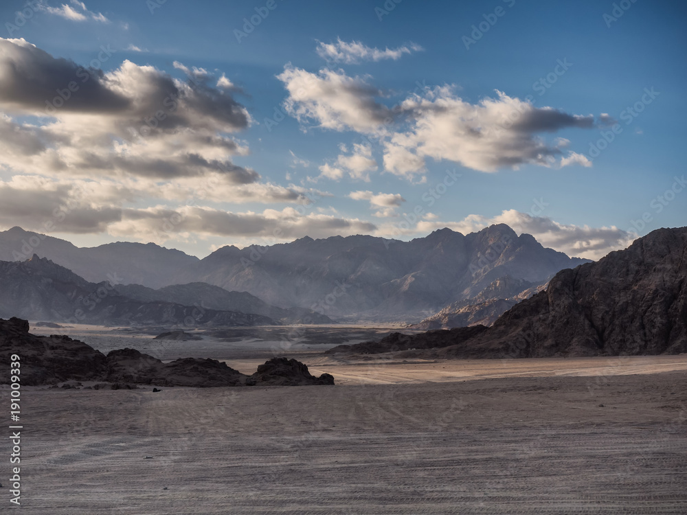 Sinai desert close to sunset