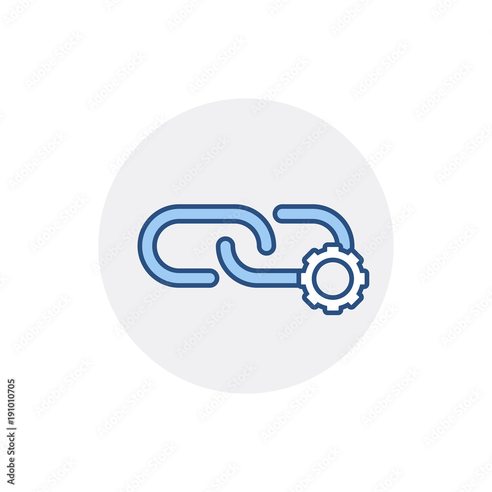 Chain gear hyperlink link seo sprocket web link icon Chain gear hyperlink link seo sprocket web link icon