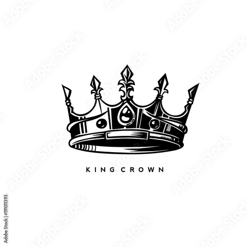 simple kings crown vector illustration