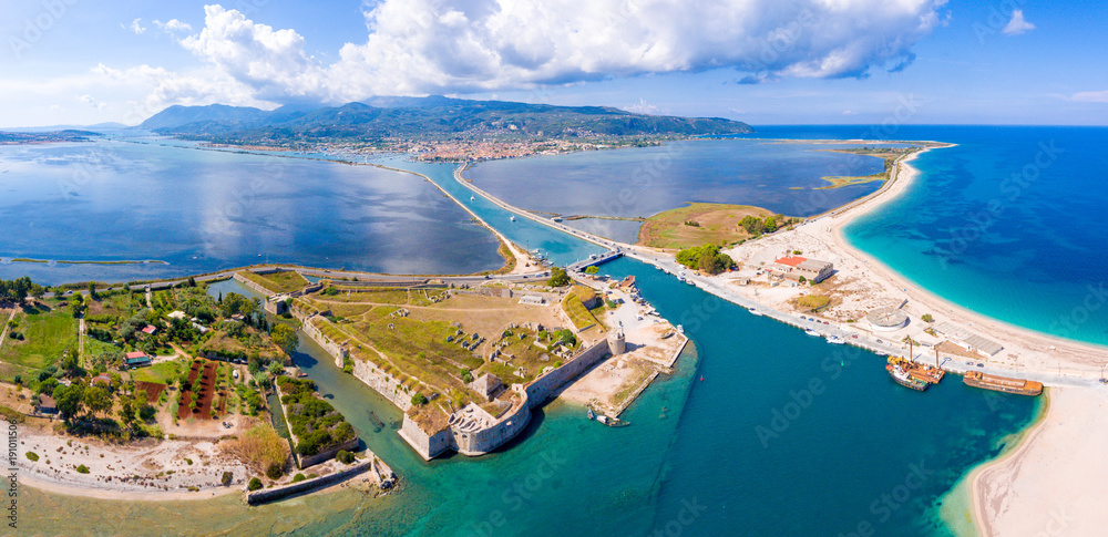 Lefkada Island Panorama aerial view